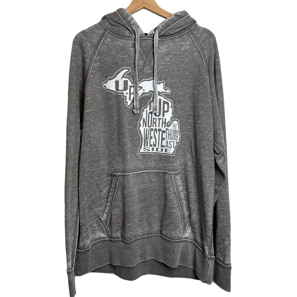 Michigan Gray Hoodie Size XL Men